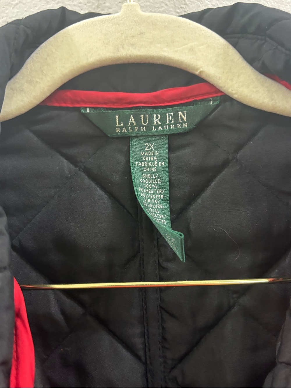 Lauren Ralph Lauren Black Quilted Coat size 2X - Picture 2 of 3